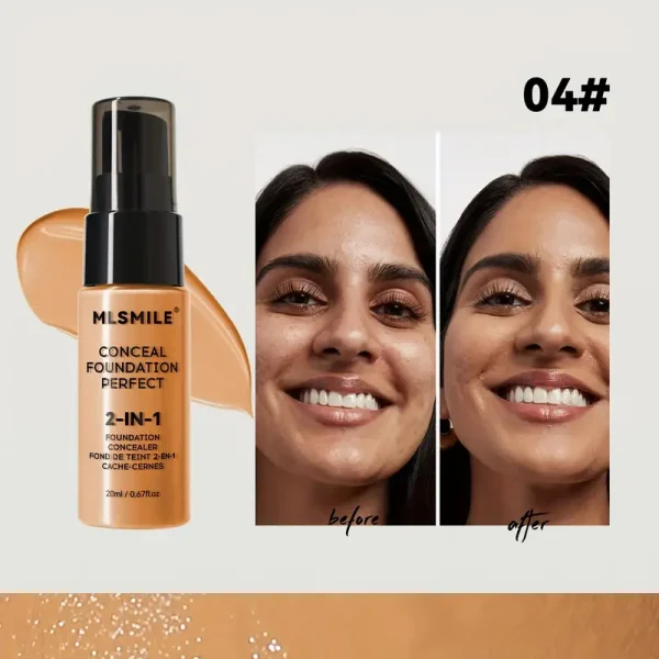 MLSMILE 2-in-1 Concealer Foundation Perfect - Image 3