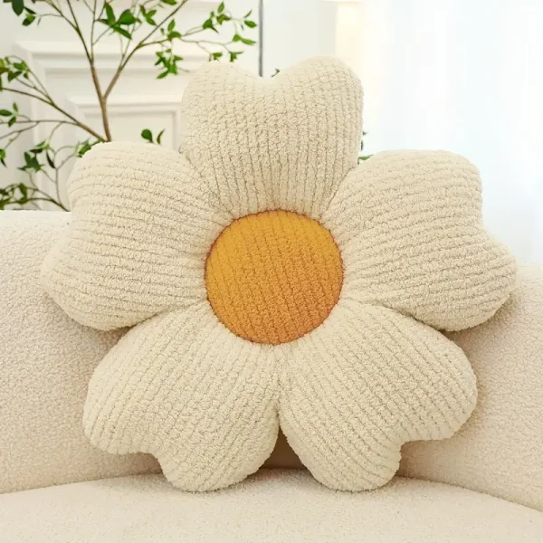 1pc Floral Knit Seat Cushion