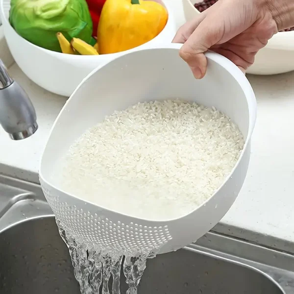 1pc Multi-Functional Kitchen Washing Basket Basin