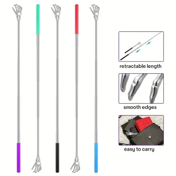 Adjustable Stainless Steel Back Scratcher - Image 3