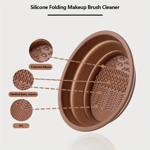 1pc Oval Makeup Brush Cleaner Set