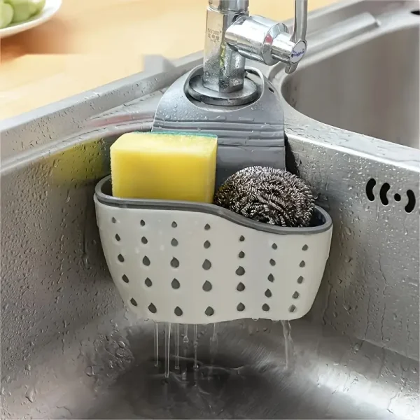 Adjustable Snap-On Kitchen Sink Organizer