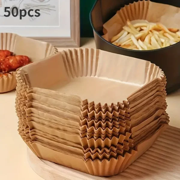 50pcs Non-Stick Air Fryer Liners