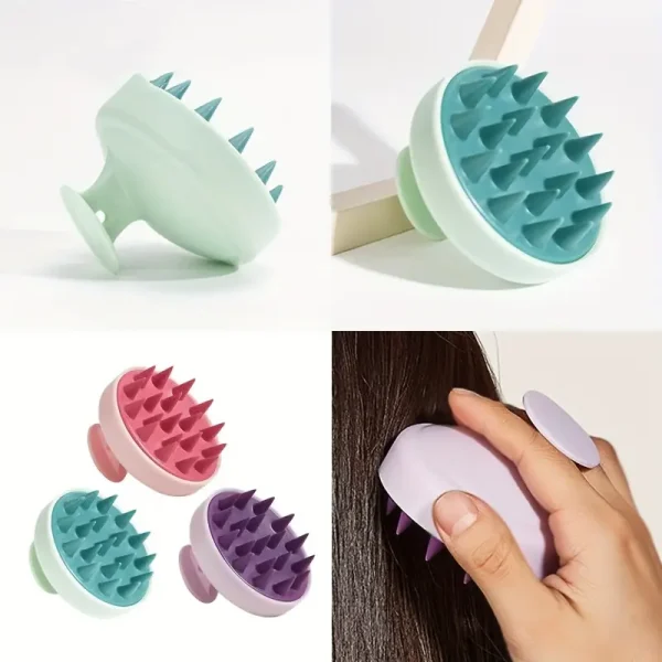 Gentle Silicone Scalp Massager Brush - Image 3