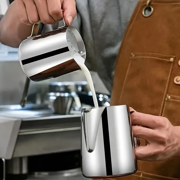 Stainless Steel Manual Milk Frother Pitcher