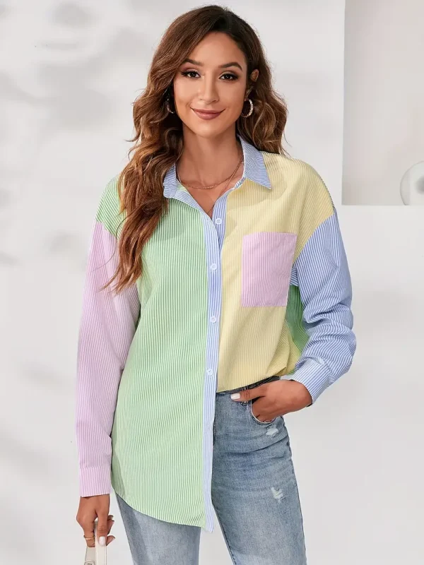 Casual Polyester Blouse