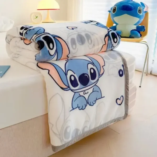 150cm x 200cm Stitch Reversible Plush Blanket