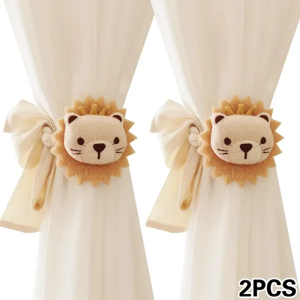 Modern 3D Cartoon Animal Curtain Tiebacks