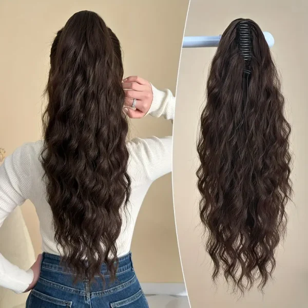 Claw Clip Curly Wave Ponytail Extension