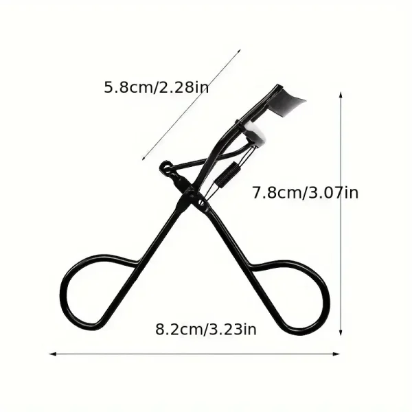 1pc Multifunctional Black Spring Eyelash Curler - Image 2