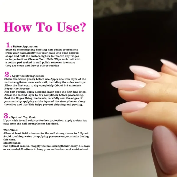 Natural Pink Nail Enhancer - Image 3