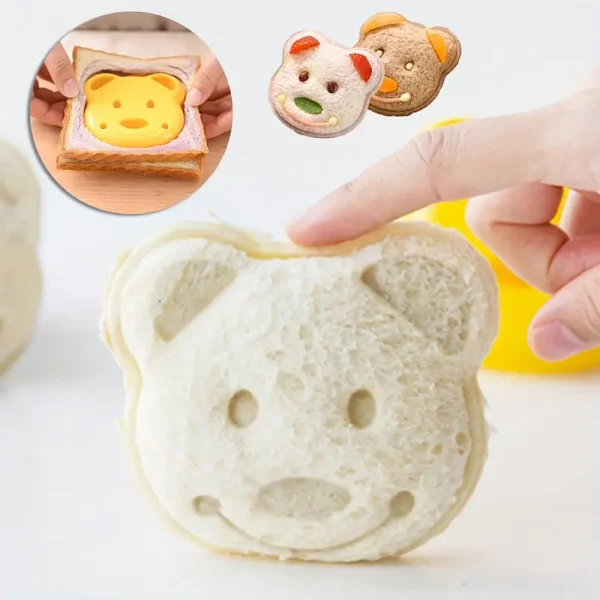 1pc Creative Bear-Shaped Sandwich Cutter