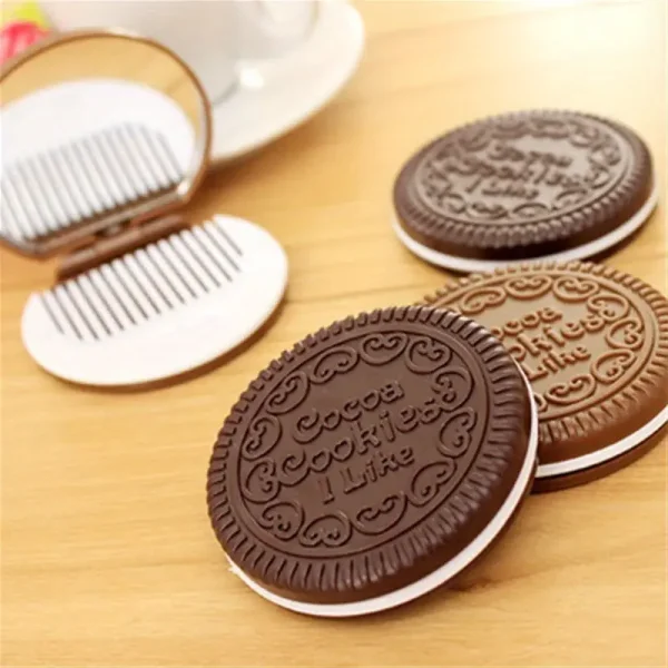 Chocolate Cookie Design Compact Mirror Set