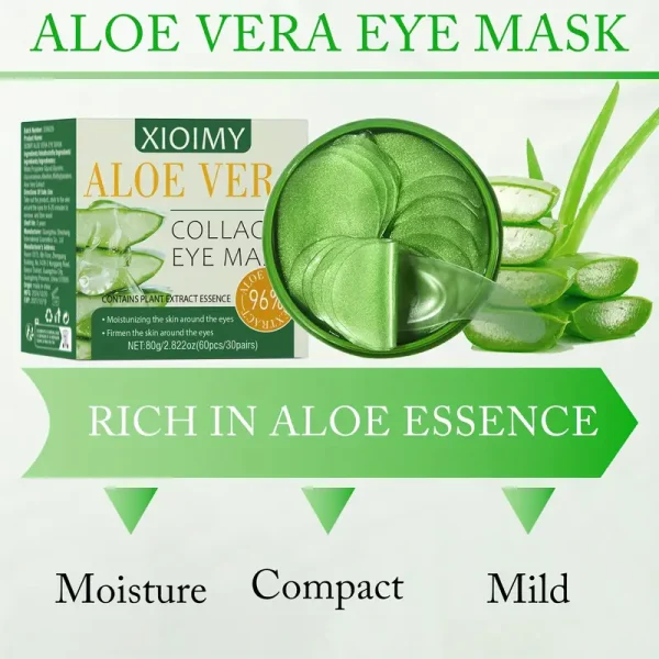 60pcs Aloe Vera And Collagen Eye Mask - Image 3