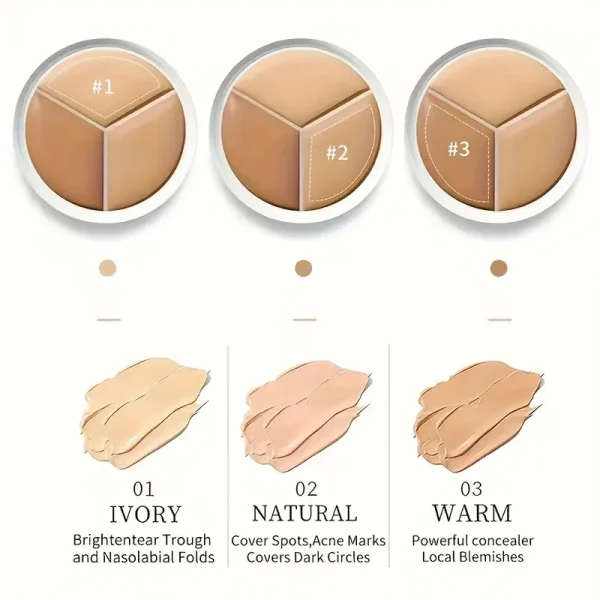 MAFFICK Gentle & Flawless 3-Color Concealer Palette - Image 4