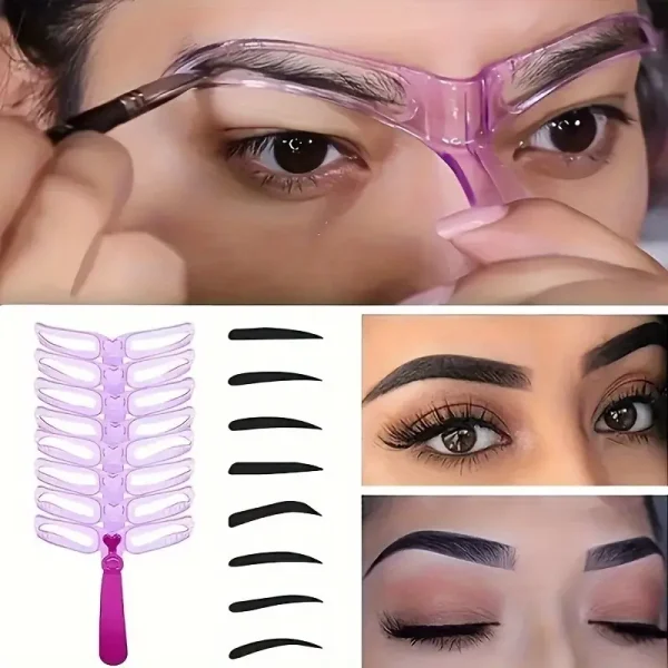 2-Pack Plastic Eyebrow Stencils