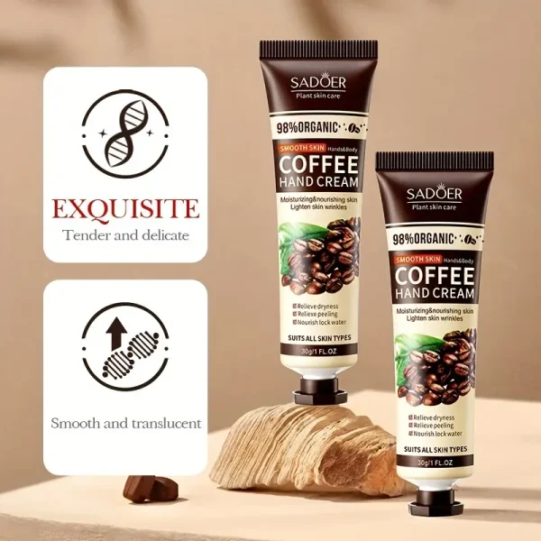 1pc Coffe Hand Cream For Dry Rough Cracked Hands - Image 2