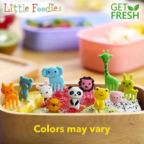 30pcs Animal-Themed Mini Plastic Forks