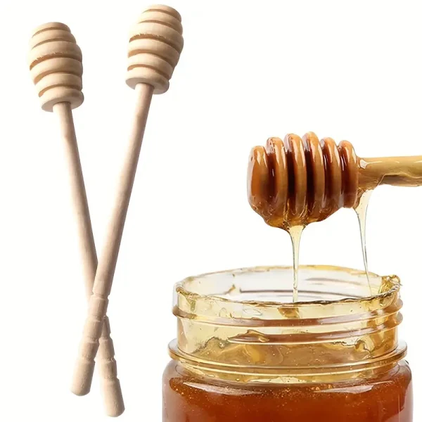 1pc Premium Wooden Honey Dipper Stick