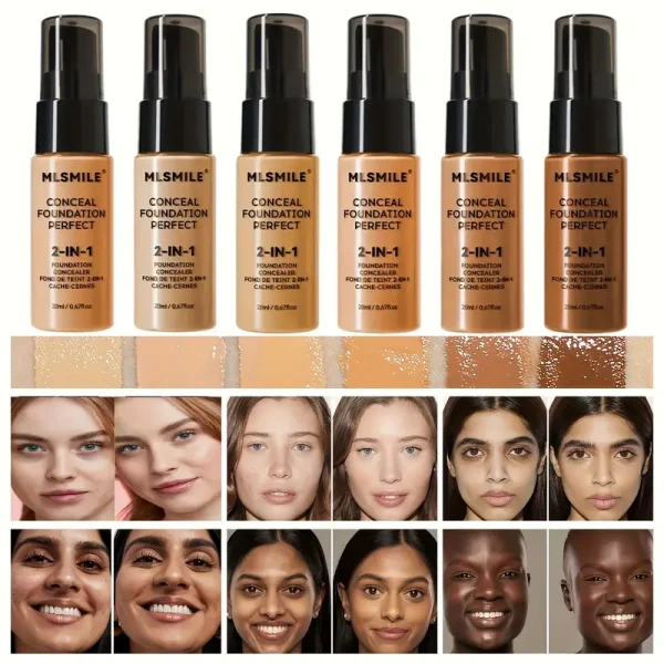 MLSMILE 2-in-1 Concealer Foundation Perfect