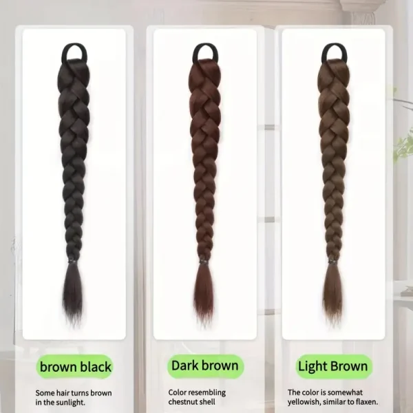 A 20-Inch High-Temperature Synthetic Hair Ponytail Braid - Image 3