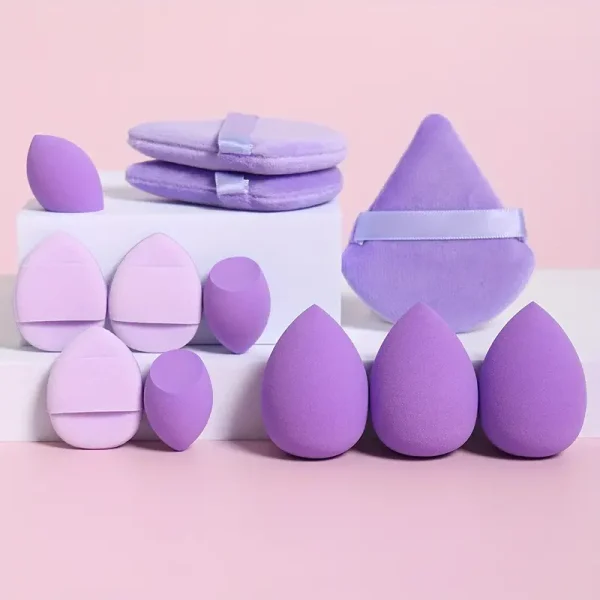 12pcs All-Purpose Makeup Sponge Puff Set