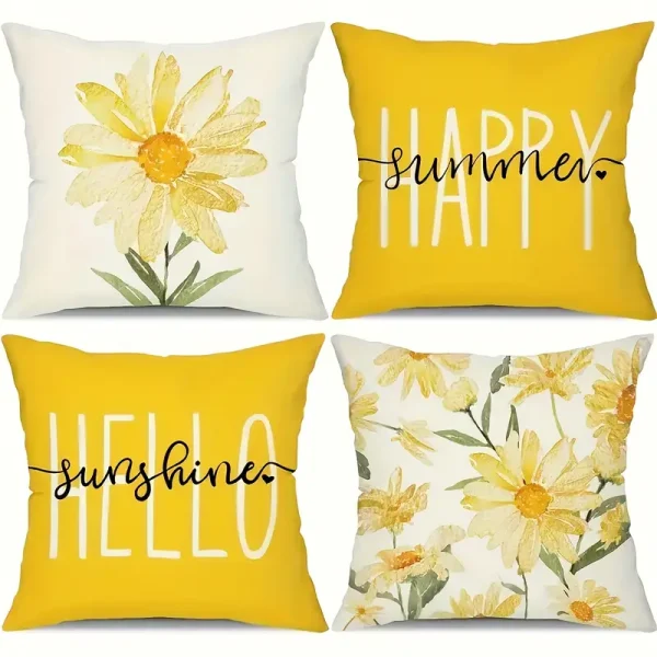 4pcs, Spring And Summer Pillow Case