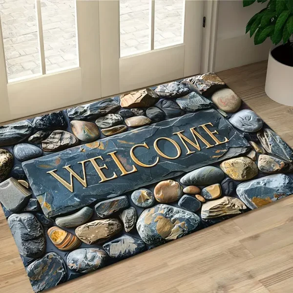 An Elegant Welcome Pebble Design Doormat