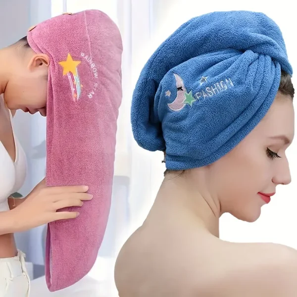 1pc Microfiber Hair Towel Wrap