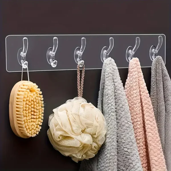 1pc Acrylic Transparent Row Hook