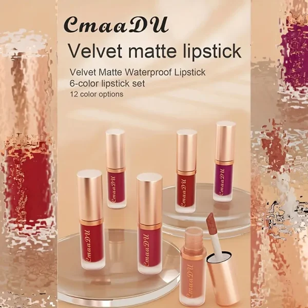 CmaaDu Matte Velvet Lip Gloss Lipstick - Image 2