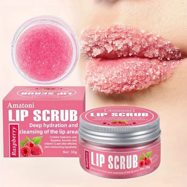 Raspberry-Flavored Lip Scrub