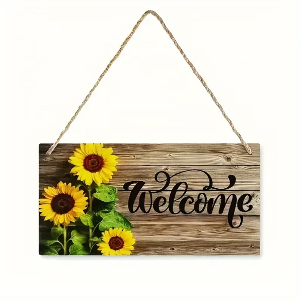 Sunflower Welcome Sign