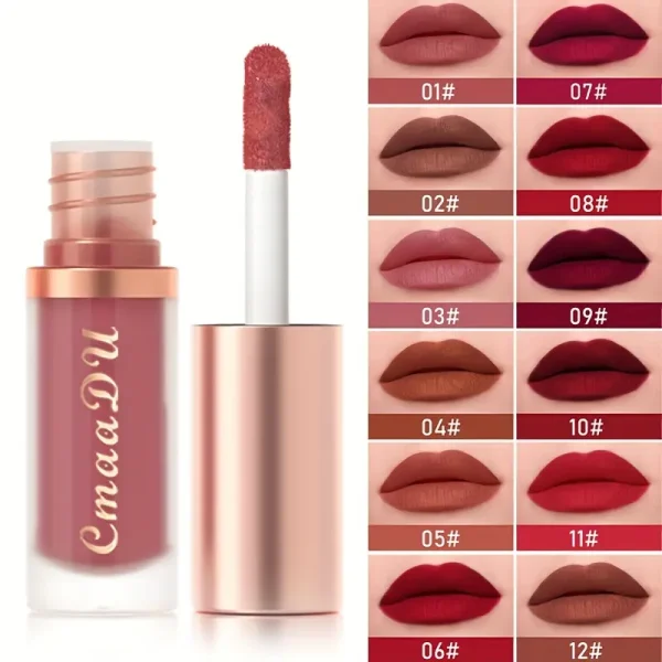 CmaaDu Matte Velvet Lip Gloss Lipstick - Image 3