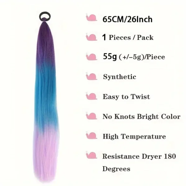 26-Inch Glow-in-the-Dark Jumbo Braids - Image 3