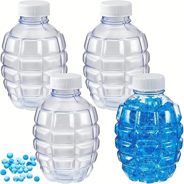 2pcs Transparent Latex-Free Plastic Gel Bead Dispensing Bottles