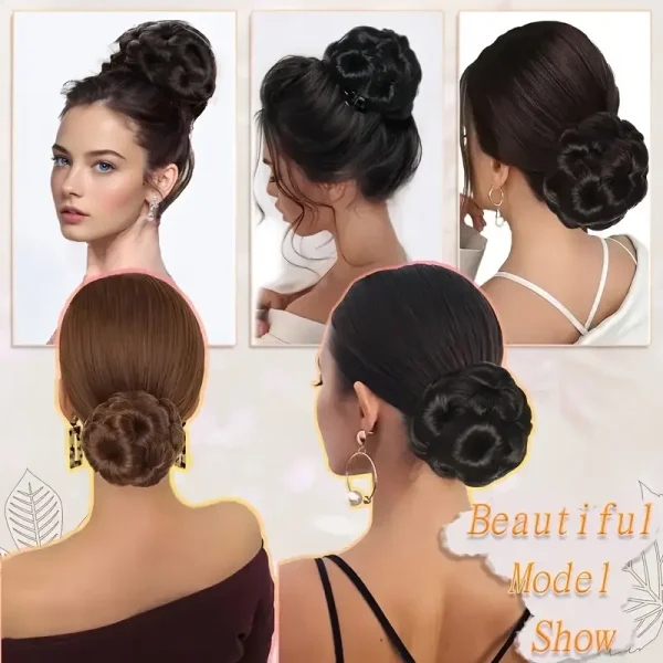 1pc Volumizing Hair Bun - Image 3