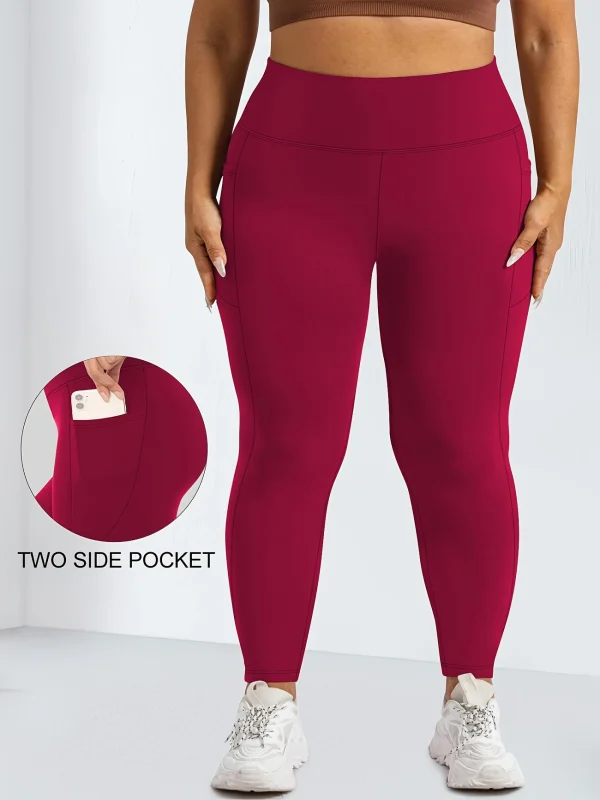 Women's High Waist Tummy Control Yoga Leggings with Pockets