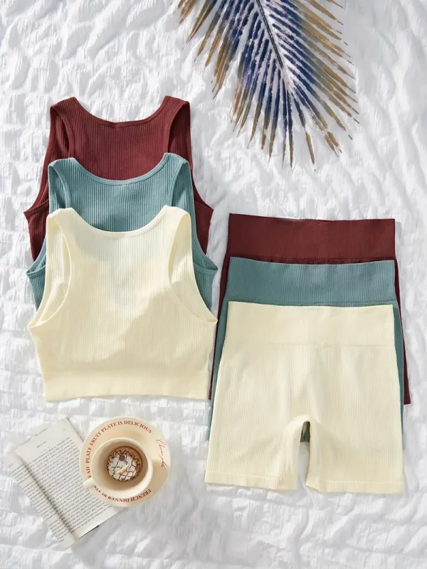 Three-Color Combination Sports Shaping Underwear Set