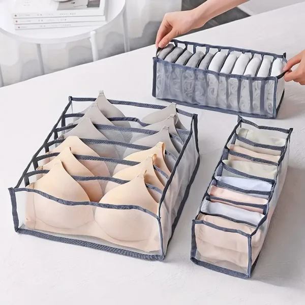 3pcs Foldable Drawer Organizer Bags