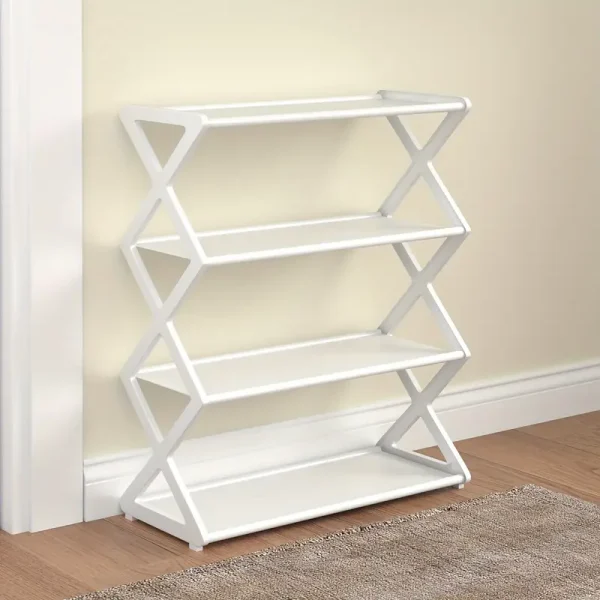 4-Tier Minimalist Metal Shoe Rack